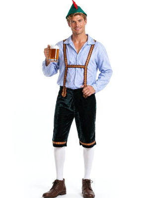 Disfraz De Tiroles Azul Hombre - Disfraces Tiroleses Oktoberfest - Disfraces de Oktoberfest