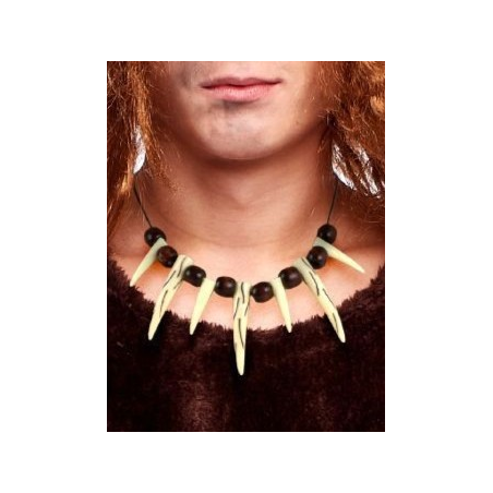 Collar de colmillos Cavernicola - Complementos Trogloditas - Collares, Pulseras y Anillos
