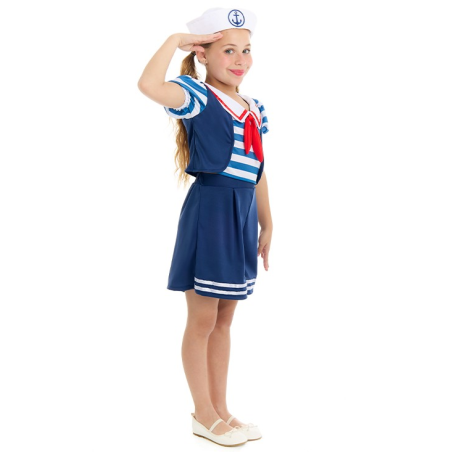 Disfraz De Marinera Azul Infantil - Disfraces de Marinera para Niña
