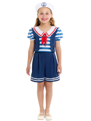 Disfraz De Marinera Azul Infantil - Disfraces de Marinera para Niña