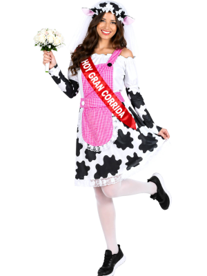 Disfraz De Novia Vaca Mujer - Disfraces Despedidas de Soltera - Amazon DISFRACES 10%
