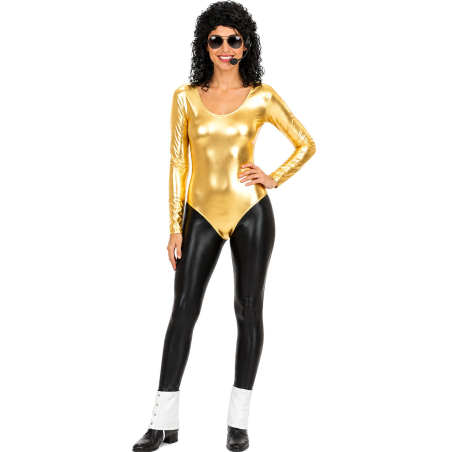 Disfraz de Michael Jackson Dorado Mujer - Disfraces Rey del Pop