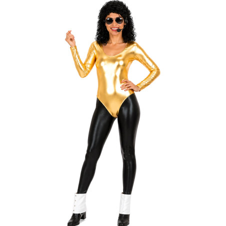 Disfraz de Michael Jackson Dorado Mujer - Disfraces Rey del Pop