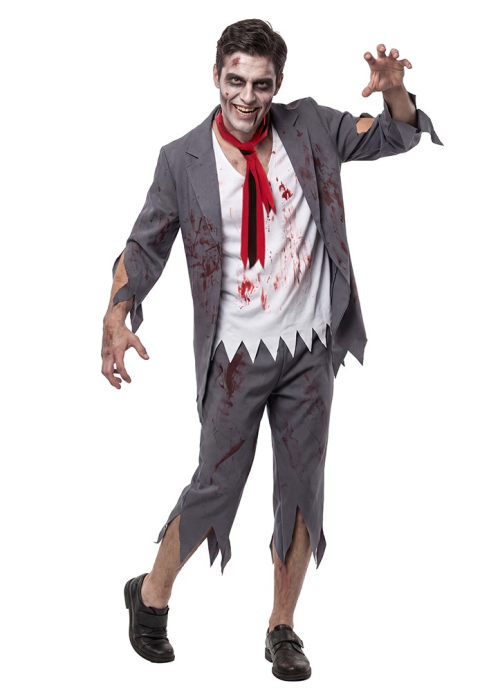 Disfraz De Zombie Estudiante Hombre - Disfraces de Zombies para Hombres