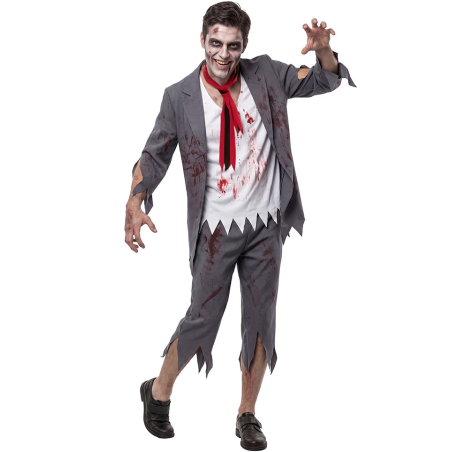 Disfraz De Zombie Estudiante Hombre - Disfraces de Zombies para Hombres