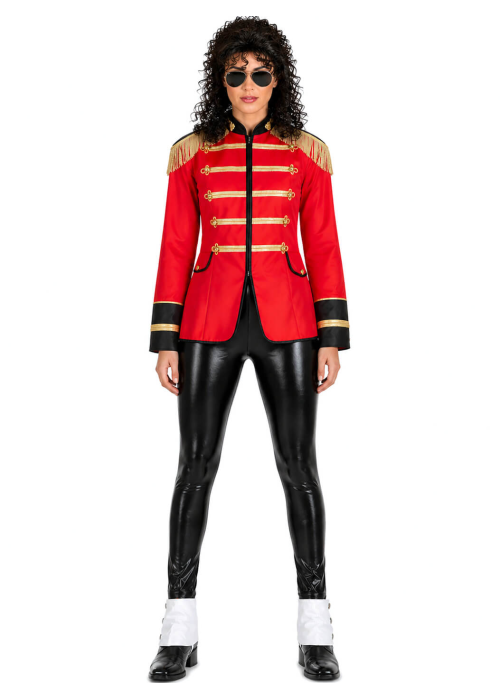 Disfraz de Michael Jackson Rojo Mujer - Disfraces Rey del Pop - Disfraces de Michael Jackson Adulto