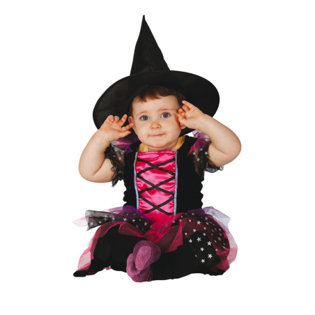 Disfraz de Bruja Rosa Bebe - Disfraces de Brujas y Hechiceros para Bebes