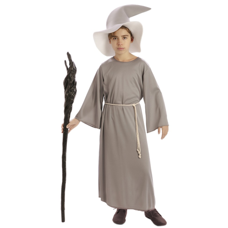 Disfraz De Mago Gris Infantil - Disfraces de Brujas y Hechiceros Infantiles