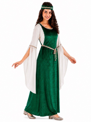 Disfraz De Mari Dama De Anboto Verde - Euskal Mitologia y Carnavales Vascos