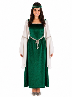 Disfraz De Mari Dama De Anboto Verde - Euskal Mitologia y Carnavales Vascos