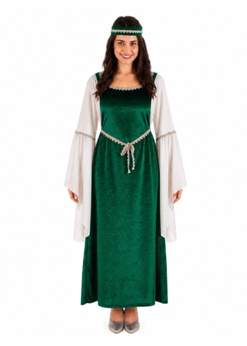 Disfraz De Mari Dama De Anboto Verde - Euskal Mitologia y Carnavales Vascos