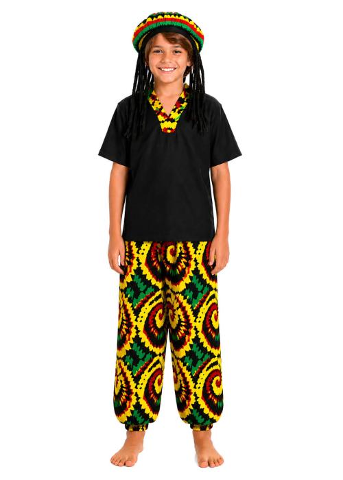 Disfraz De Jamaicano Infantil - Disfraces de Rastafari - Disfraces de Otros Paises Hombre