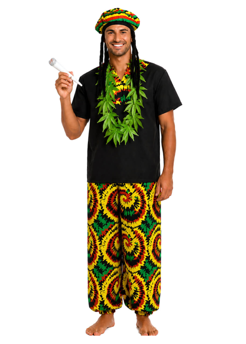 Disfraz De Jamaicano Adulto - Disfraces de Rastafari - Disfraces Paises y Culturas Hombre