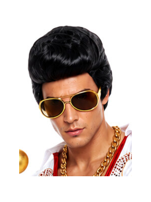 Peluca Con Tupe de Elvis - Accesorios Elvis Presley - Pelucas