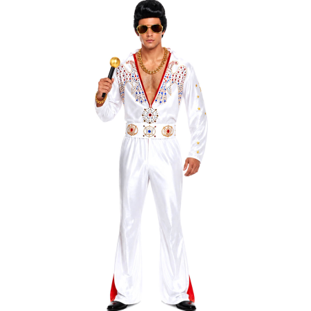 Disfraz De Elvis Hombre - Disfraces de Rey Del Rock - Disfraces de Elvis Adulto