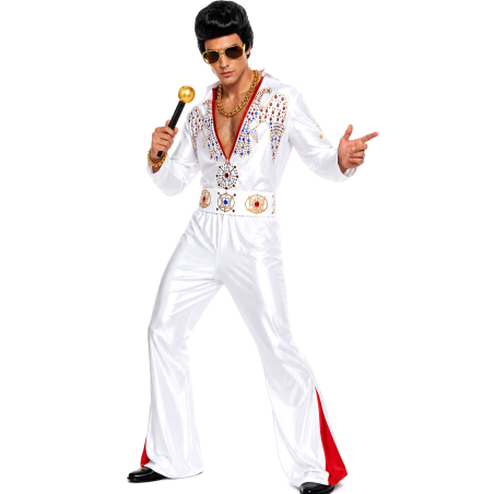 Disfraz De Elvis Hombre - Disfraces de Rey Del Rock - Disfraces de Elvis Adulto
