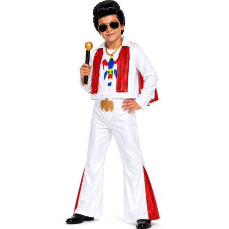 Disfraz De Rey Del Rock Capa Infantil - Disfraces de Elvis - Disfraces de Elvis Infantiles