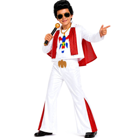 Disfraz De Rey Del Rock Capa Infantil - Disfraces de Elvis - Disfraces de Elvis Infantiles