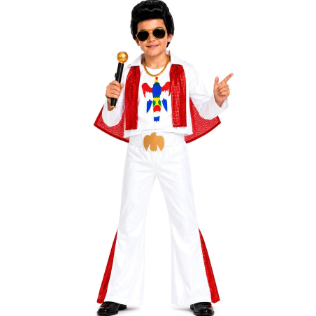 Disfraz De Rey Del Rock Capa Infantil - Disfraces de Elvis - Disfraces de Elvis Infantiles