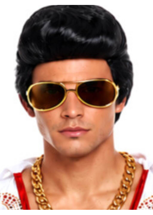 Peluca Con Tupe de Elvis - Accesorios Elvis Presley - Pelucas