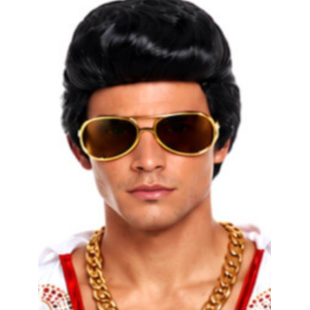 Peluca Con Tupe de Elvis - Accesorios Elvis Presley - Pelucas