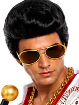 Peluca Con Tupe de Elvis - Accesorios Elvis Presley - Pelucas