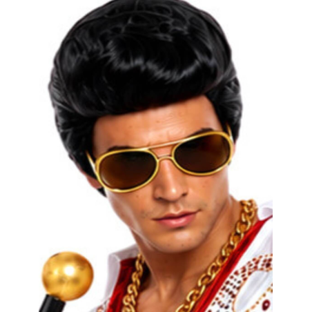 Peluca Con Tupe de Elvis - Accesorios Elvis Presley - Pelucas