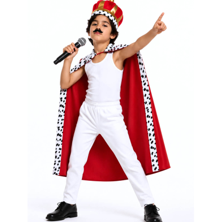 Disfraz de Freddie Mercury Rey Infantil - Disfraces cantantes y famosos - Disfraces de Freddie Mercury Infantiles