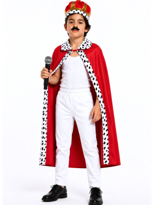 Disfraz de Freddie Mercury Rey Infantil - Disfraces cantantes y famosos - Disfraces de Freddie Mercury Infantiles