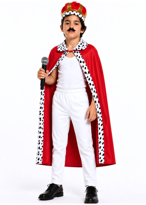 Disfraz de Freddie Mercury Rey Infantil - Disfraces cantantes y famosos - Disfraces de Freddie Mercury Infantiles