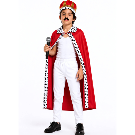 Disfraz de Freddie Mercury Rey Infantil - Disfraces cantantes y famosos - Disfraces de Freddie Mercury Infantiles
