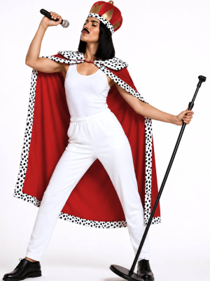 Disfraz de Freddie Mercury Rey Mujer - Disfraces cantantes y famosos - Disfraces de Freddie Mercury Adulto