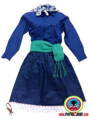 Conjunto Arrantzale Mahon Niña - Trajes Regionales Vascos - TRAJES REGIONALES