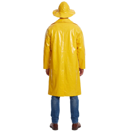 Disfraz De Pescador Chubasquero Amarillo para Adulto - Disfraces de Marineros - Disfraces de Hombre