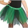 Tutu Brillante Naranja Y Negro 30 Cm
