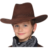 Sombrero Vaquero Tejano Infantil Marron - Complementos de Vaqueros