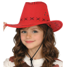Sombrero Vaquero Tejano Infantil Rojo - Complementos de Vaqueros