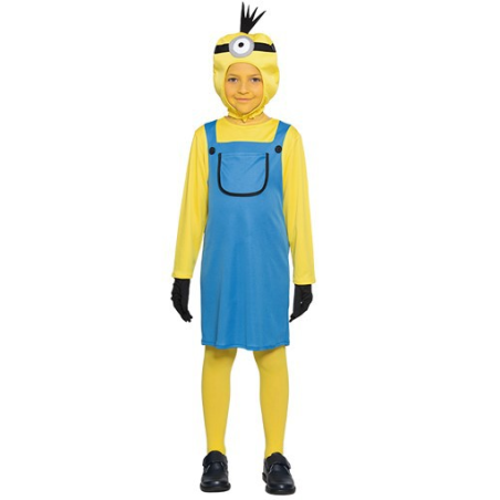 Disfraz de Minion Vestido Niña - Disfraces de Los Mini Obreros Infantiles
