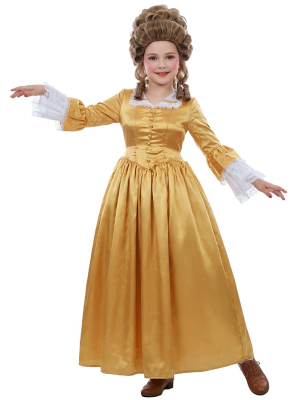 Disfraz De Marquesa Amarilla Niña - Disfraces de Época - Disfraces de Epoca para Niña