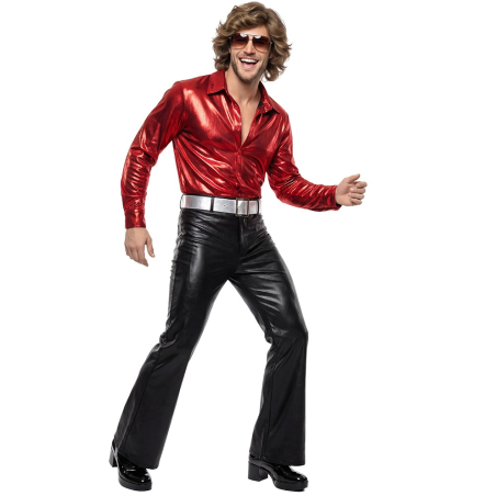 Disfraz De Disco Rojo hombre - Disfraces años 70-80 - Disfraces de Disco para Hombre