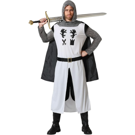 Disfraz De Caballero Medieval Blanco - Disfraces Medievales para Hombre