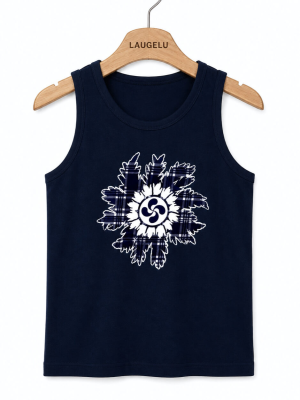 Camiseta Eguzkilore Cuadros Tirantes Azul Hombre - Trajes Regionales - Camisas y Camisetas Regionales Hombre