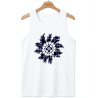 Camiseta Eguzkilore Cuadros Tirantes Blanca Hombre - Trajes Regionales - Camisas y Camisetas Regionales Hombre