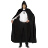 Capa Negra Capucha y Terciopelo - Capas