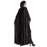Capa Negra Capucha y Terciopelo - Capas