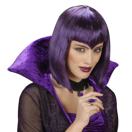 Peluca Vampiresa Gotica - Complementos Disfraces de Vampiros