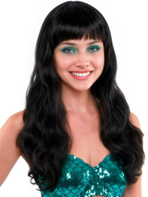 Comprar Perruca Ondulat de color Negre per només 9.00€ – vestit de Botiga en línia