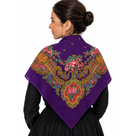 ✅ Pañuelo Portugues Morado - Zapi Trajes Tradicionales Vascos