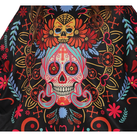 Comprar Disfraz Poncho Catrina Infantil - Disfraces Halloween Esqueletos Adultos
