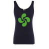 Camiseta Aste Nagusia Lauburu Verde con Tirantes azul